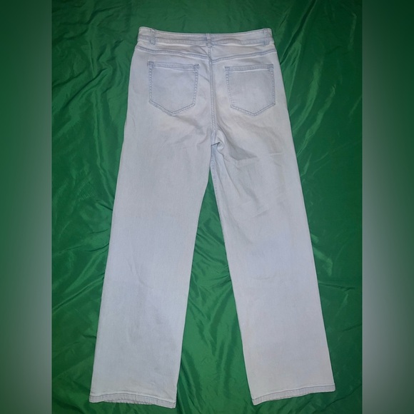 J.Jill Denim High Rise Full Leg Light Blue Women's Stretch Jeans size 10 - Picture 4 of 11